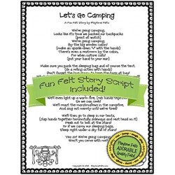 Let's Go Camping Felt Set for Play Boards $23.51 Magnetic & Felt Playboards