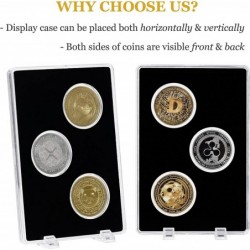 Shiba Inu Coin (SHIB) Doge Coin (Doge) Ripple XRP Coin with Acrylic Case - Crypto Gifts - Cryptocurrency Coins Display Set - ...