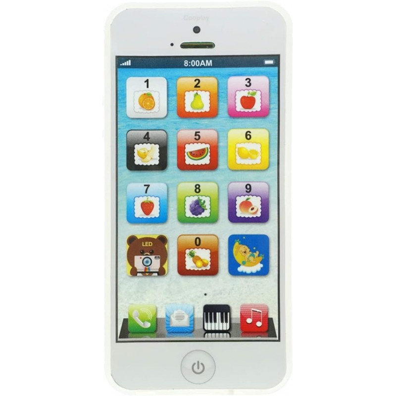 Phone Toy Mobile Music Education Phone Shape Toy for Baby Kids Children (White) $19.81 Pretend Phones & Smartphones