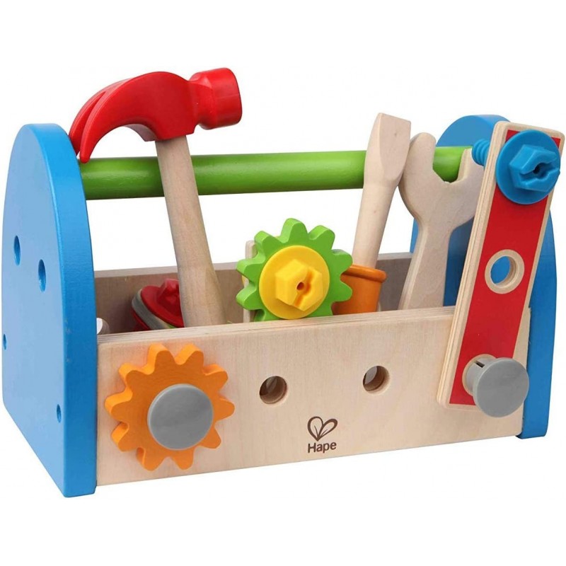 Fix It Kid's Wooden Tool Box and Accessory Play Set $31.71 Toy Construction Tools