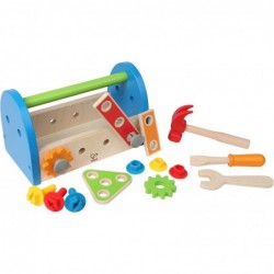 Fix It Kid's Wooden Tool Box and Accessory Play Set $31.71 Toy Construction Tools