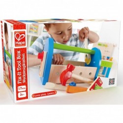 Fix It Kid's Wooden Tool Box and Accessory Play Set $31.71 Toy Construction Tools