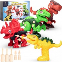 Kids Toys Stem Dinosaur Toy-Take Apart Dinosaur Toys for kids 3-5 Learning Educational Building construction Sets with Electr...