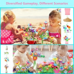 DIY Flower Garden Building Kits Educational Activity Gifts Toys for Preschool Toddlers Pretend Play Birthday for Kids Age 3 4...