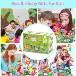 DIY Flower Garden Building Kits Educational Activity Gifts Toys for Preschool Toddlers Pretend Play Birthday for Kids Age 3 4...