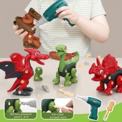 Take Apart Dinosaur Toys for Kids 3-5 - Dinosaur Take Apart Toys with Electric Drill for Boys Building Dinosaur Toys for Kids...