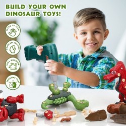 Take Apart Dinosaur Toys for Kids 3-5 - Dinosaur Take Apart Toys with Electric Drill for Boys Building Dinosaur Toys for Kids...