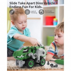 Take Apart Dinosaur Toys for Kids 3-5 5-7 2-in-1 Transforming Dinosaur Car Toys STEM Construction Building Kids Toys Gifts fo...