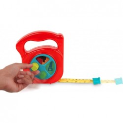 – Toy Measuring Tape – Working Reel & Easy-Hold Handle – Tool Discovery Carousel – Metric & Imperial Units – 2 Years + – Big ...