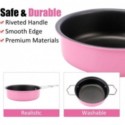 Kids Play Kitchen Toys Pretend Cooking Pink Stainless Steel Pots and Pans Metal Kitchen Set with Utensils (11 Pieces) $44.18 ...