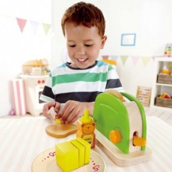 Pop Up Toaster Wooden Play Kitchen Set with Accessories $40.48 Toy Kitchen Products