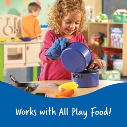 Pretend & Play Pro Chef Set Kitchen Toys for Kids Pretend Kitchen Pots and Pans for Kids 13 Pieces Ages 3+ $32.85 Toy Kitchen...