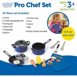 Pretend & Play Pro Chef Set Kitchen Toys for Kids Pretend Kitchen Pots and Pans for Kids 13 Pieces Ages 3+ $32.85 Toy Kitchen...