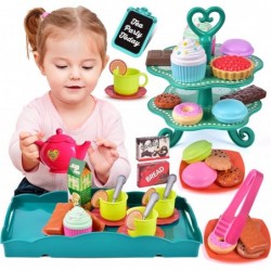 Kids Tea Set for Little Girls Real 64 PCs Tea Party Set for Little Girls Popular Princess Toys Kitchen Pretend Play Toys Tea ...