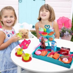 Kids Tea Set for Little Girls Real 64 PCs Tea Party Set for Little Girls Popular Princess Toys Kitchen Pretend Play Toys Tea ...