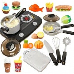 20 PCS Kitchen Playsets Play House Toy Breakfast Stove Pots Utensils and Pans Food Pretend Cookware Cooking Play Kitchen Set ...