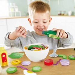 Healthy Wooden Salad Playset| 39PCs Pretend Salad Play with Utensils and Ingredients for Toddlers Ages 3 Years and Up $44.13 ...