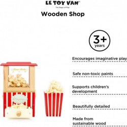 Wooden Honeybake Retro Popcorn Machine | Cinema Kitchen Or Movies Pretend Play | Movie Night Role Kids Play Toy $71.45 Toy Ki...