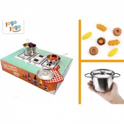 Kids Play Kitchen Accessories Sets Kids pots and Pans Set with Plastic Food Kitchen Sets. Kids Play Food for Kids Kitchen Ute...