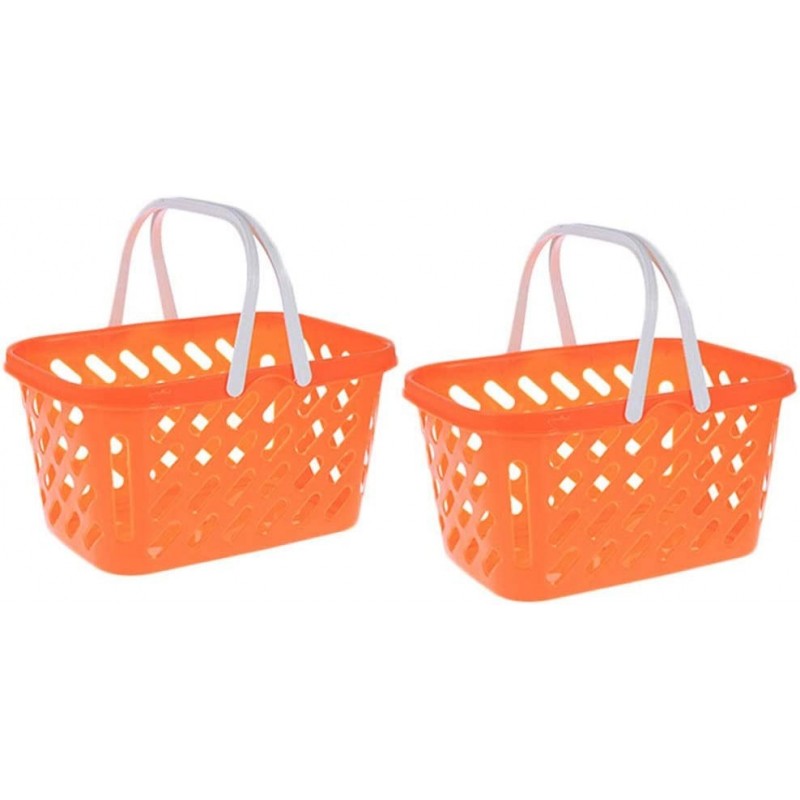 2pcs Shopping Basket Toy Kids Mini Grocery Basket with Handles for Toddlers Party Favors Kitchen Pretend Play $31.55 Toy Kitc...