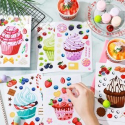 24 Sheet Treats and Sweets Sticker Make Your Own Stickers Colorful Make Your Own Cupcake Stickers DIY Cookie Stickers Mix and...