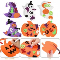 302PCS Halloween Foam Stickers Set Pumpkin Ghost Witch Hat Halloween Decorations for Kids Crafts Party Favors Supplies Hallow...