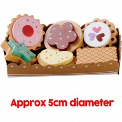 — Wooden Toy Cookies Pretend Play Food with Selection Card and Sturdy Cardboard Serving Tray $27.05 Toy Kitchen Products