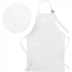 Kids Chef Hat Apron Set Girls Boys Aprons Adjustable Kitchen Bib Aprons Cooking Baking Wear Painting Training Outfits $14.53 ...