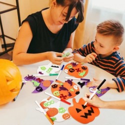 302PCS Halloween Foam Stickers Set Pumpkin Ghost Witch Hat Halloween Decorations for Kids Crafts Party Favors Supplies Hallow...