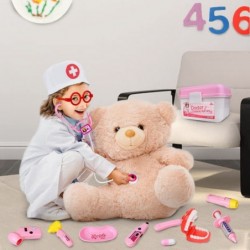 Medical Kit for Kids - 38 Pieces Doctor Pretend Play Equipment Dentist Kit for Kids Doctor Play Set with Gift Case (Pink) $44...