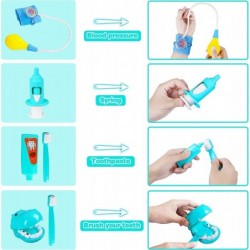 Kids Doctor Kit 48Pcs Pretend Play Educational Doctor Toys with Stethoscope Dental Accessories and Doctor Role Play Costume f...