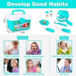 Kids Doctor Kit 48Pcs Pretend Play Educational Doctor Toys with Stethoscope Dental Accessories and Doctor Role Play Costume f...