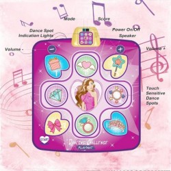 Dance Mat for Kids Upgraded Bluetooth Dance Mat for Kids Ages 4-8 Toys for Girls Musical Dance Pad Kids Game Step Play Mat Ad...