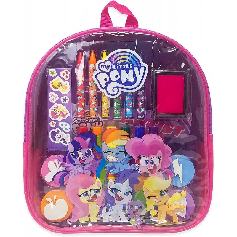 My Little Pony Art & Activity Backpack | Resealable Zipper Backpack with Adjustable Straps | Travel Ready Activities $31.81 K...