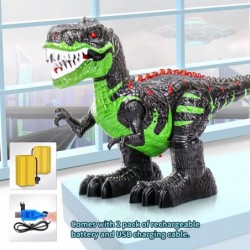 2.4G Remote Control Dinosaur Jurassic Tyrannosaurus Toy for Kids 3 4 5 6 7 Years Electric Stunt RC Walking T-rex Robot Toy wi...