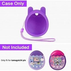 Silicone Case Compatible with Tamagotchi Pix Virtual Pet Game Machine Protective Gel Soft Skin Cover for Tomagatchie Giga Pet...