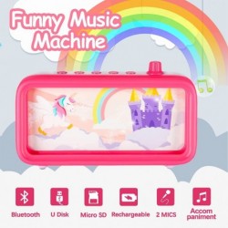 Kids Karaoke Machine with 2 Microphones for Girls Boys Rechargeable Toddler Karaoke Speaker for Singing Portable Children Sin...