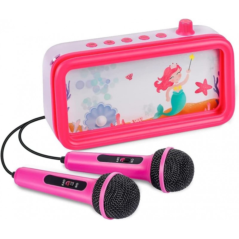 NA Kids Karaoke Machine for Kids with 2 Microphones Children Karaoke Set for Boys Girls Portable Toddler Karaoke Speaker Sing...