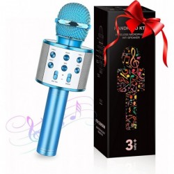 Wireless Karaoke Microphone for Kids Kid Toy Microphone for Boy Girl Birthday Gifts Stocking Stuffers for 3-12 Year Old Girls...