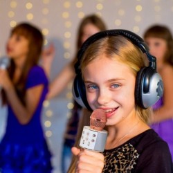 Wireless Bluetooth Karaoke Microphone for Kids Gifts $33.50 Kids' Karaoke Machines