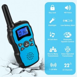 Walkie Talkies for Kids Adult Long Range Rechargeable 3 Pack Boy Wearable Walky Talky Set 2 Way Radio with USB Charger Batter...