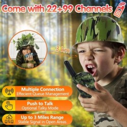 Walkie Talkie for Kids Toys for 3 4 5 6 7 8 9 10 Year Old Boys Girls 2Pack Kids Walkie Talkies - 22+99 Channels and Backlit L...