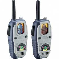 Star Wars The Child Walkie Talkies Kids Toys Long Range Two Way Static Free Handheld Radios Built-in Lights and Sounds Indoor...