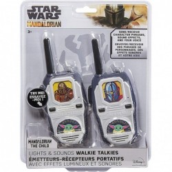 Star Wars The Child Walkie Talkies Kids Toys Long Range Two Way Static Free Handheld Radios Built-in Lights and Sounds Indoor...