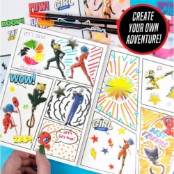 Make Your Own Comic Book Create 2 Comic Books Ladybug Cat Noir Tikki & More DIY Comic Book Kit Great Travel Toy Road Trip Act...