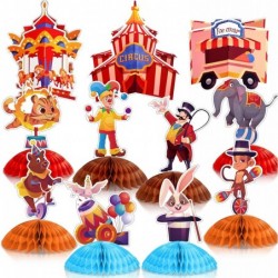 11 Pieces Circus Carnival Honeycomb Centerpieces Circus Carnival Animals Topper Circus Table Decor for Kids Birthday Baby Sho...