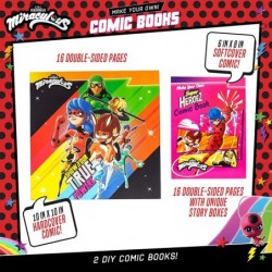 Make Your Own Comic Book Create 2 Comic Books Ladybug Cat Noir Tikki & More DIY Comic Book Kit Great Travel Toy Road Trip Act...