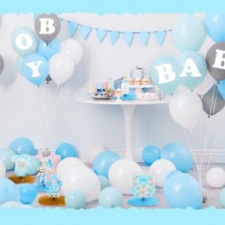 12 Pcs Bear Centerpieces for Tables Bear Honeycomb Centerpiece Baby Shower Decorations Gender Reveal Boy Baby Shower Centerpi...