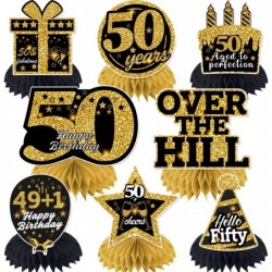 8Pcs Over The Hill Party Supplies 50th Honeycomb Centerpieces 50th Birthday Decorations Men Table Decorations Over The Hill B...