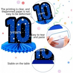 9 Pieces 10th Blue Birthday Party Decorations for Boys Happy Birthday Table Decorations Birthday Honeycomb Table Centerpieces...